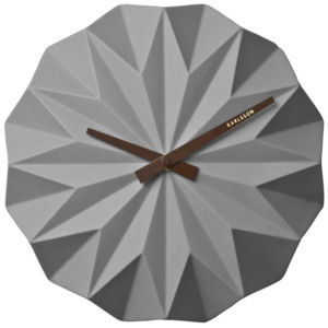 Šedé nástenné hodiny – Origami – II.jakosť