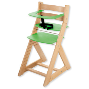Hajdalánek Rastúca stolička ANETA - s malým pultíkom (buk, zelená) ANETABUKZELENA