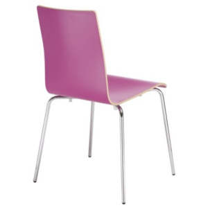 NOWY STYL Cafe VII jedálenská stolička fialová (U337) / chrómová