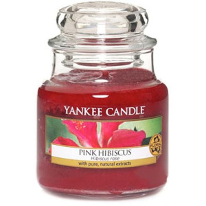 Sviečka v sklenenej dóze Yankee Candle Ružový ibištek, 104 g