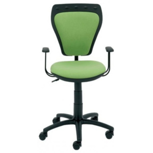 NOWY STYL MINISTYLE kancelárska stolička - zelená ekokoža (V47)