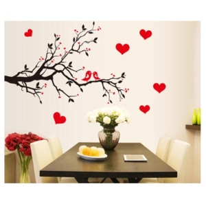 Samolepka na stenu "Strom lásky" 60x85 cm