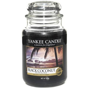 Sviečka v sklenenej dóze Yankee Candle Čierny kokos, 623 g