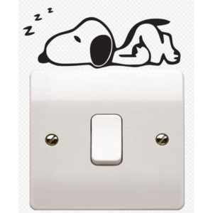 Samolepka na vypínač "Spiaci Pes" 9x11 cm