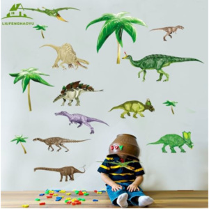 ZooYoo detská nálepka na stenu real dinosauri zvitok 50 x 70 cm