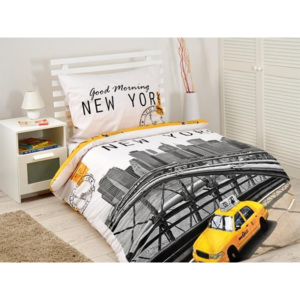 Obliečky bavlnené fototlač Taxi New York 140x200 cm