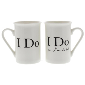Sada 2 porcelánových hrnčekov Amore I Do, 280 ml