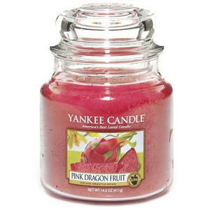Sviečka v sklenenej dóze Yankee Candle Ružový Dračí plod, 410 g