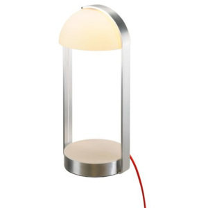 Stolové svietidlo SLV BRENDA, LED, bílá/stříbrná 146101