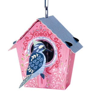 Santoro papierová závesná dekorácia Bird House Woodpecker