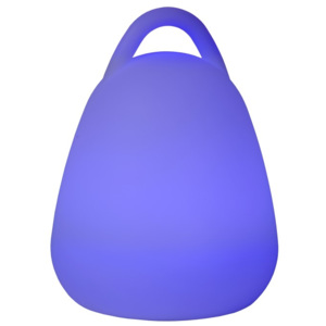 Stolové svietidlo LUCIDE TOBY-LED Handbag IP54 H24 D18cm Satin Wh 13807/24/61