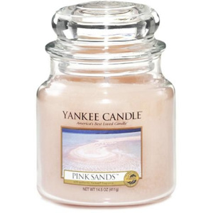 Sviečka v sklenenej dóze Yankee Candle Ružové piesky, 410 g