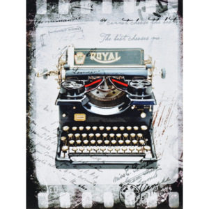 Obraz na plátne - Kráľovský Typewriter, 30x40 cm