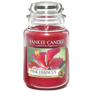 Sviečka v sklenenej dóze Yankee Candle Ružový ibištek, 623 g