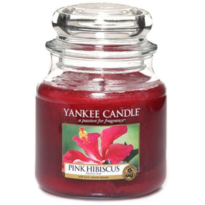 Sviečka v sklenenej dóze Yankee Candle Ružový ibištek, 410 g