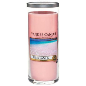 Sviečka v sklenenom valci Yankee Candle Ružové piesky, 566 g