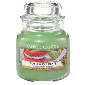 Sviečka v sklenenej dóze Yankee Candle Makrónky, 104 g