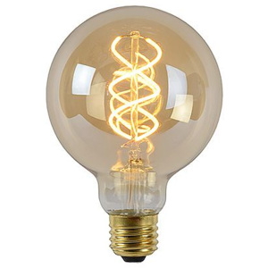 Žiarovky a LEDLUCIDE Bulb LED Globe G95 5W 260LM 2200K Amber 49032/05/62