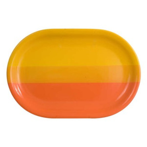Talíř keramický oválný 35,5 cm, oranžovožlutý