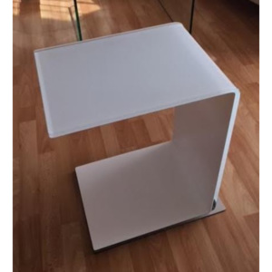 SOVET - Konferenční stolek SWAN COLOUR bílá/bílá - VÝPRODEJ