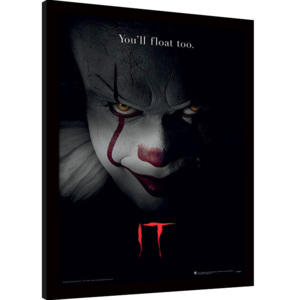Rámovaný Obraz - IT - Pennywise Face
