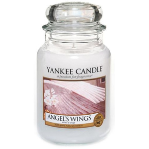 Sviečka v sklenenej dóze Yankee Candle Anjelské krídla, 623 g