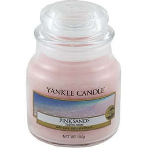 Sviečka v sklenenej dóze Yankee Candle Ružové piesky, 104 g