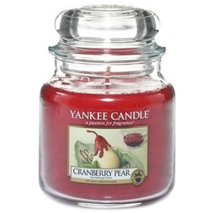 Sviečka v sklenenej dóze Yankee Candle Hrušky v brusnicovom sirupe, 410 g