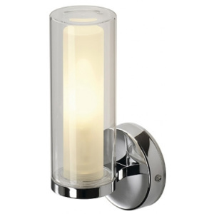 Kúpeľňové svietidlo SLV WL105 nástenná chrom sklo 149482