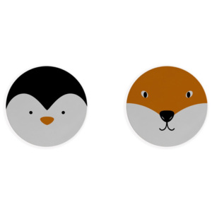 Sada 2 prestieranie Little Nice Things Fox & Penguin, ⌀ 32 cm
