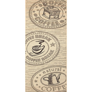 Kusový koberec Coffee krémový, Velikosti 50x80cm