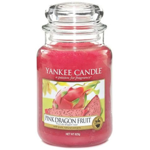 Sviečka v sklenenej dóze Yankee Candle Ružový Dračí plod, 623 g