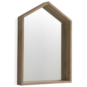 Nástenné zrkadlo z dreva paulovnie Geese Pure, 60 × 82 cm