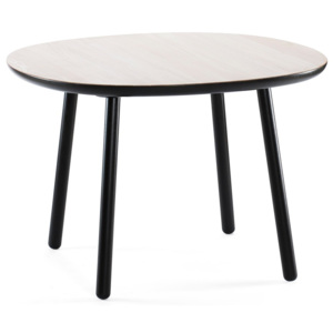 Čierny jedálenský stôl z masívu EMKO Naïve, 110 cm