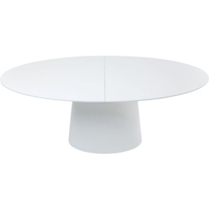 Biely rozkladací jedálenský stôl Kare Design Benvenuto, 200 × 110 cm