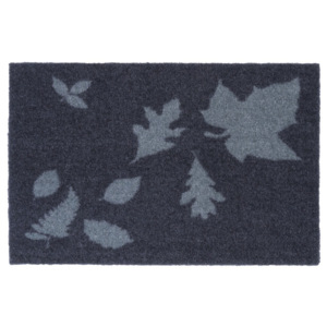 Modro-sivá rohožka Tica Copenhagen Mega Leafes, 40 × 60 cm
