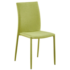 Jedálenská stolička Rudolfo, limetkovo zelená látka