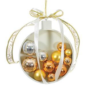 Vianočná dekorácia - šampanská zlatá 21 cm, 1ks