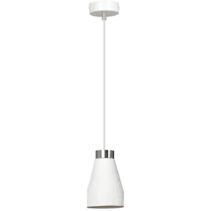 Emibig KREPS 1 | moderná visiaca sádrová lampa Farba: Biela
