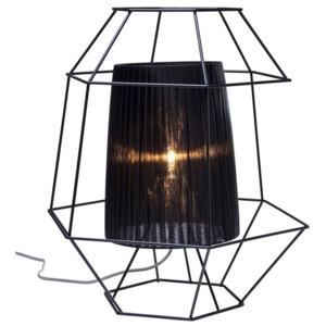 Čierna stolová lampa Kare Design Wire