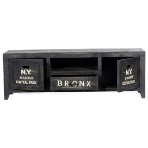 TV stolík BRONX 155 cm - čierna