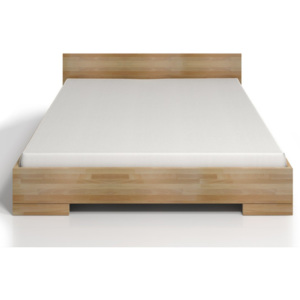 Dvojlôžková posteľ z bukového dreva Skandica Spectrum Maxi, 140 × 200 cm