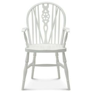 Biela drevená stolička Fameg Ib