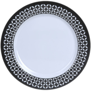 Retro tanier malý - Čiernobiely vzor (2)