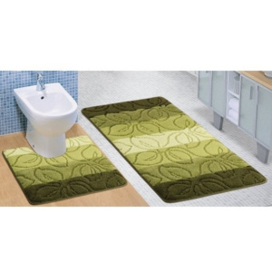 Bellatex Kúpeľňové predložky 750/623 Elli 60x50, 60x100 lípa zelená
