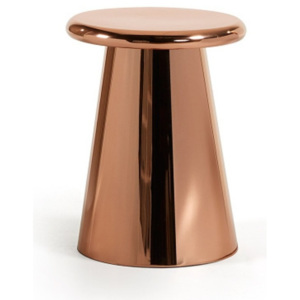 Príručný stolík v medenej farbe La Forma Phil