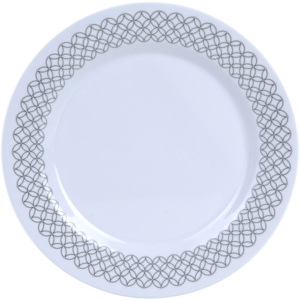 Retro tanier malý - Čiernobiely vzor (6)