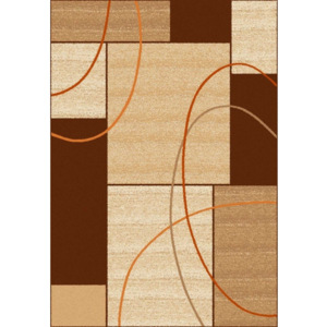 Hnedý koberec Universal Delta Square, 57 × 110 cm