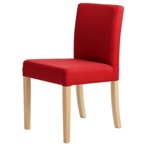 Červená stolička s prírodnými nohami Custom Form Wilton