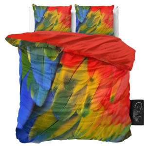 Obliečky z mikroperkálu Sleeptime Parrot, 160 × 200 cm